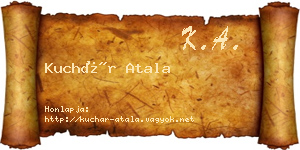 Kuchár Atala névjegykártya